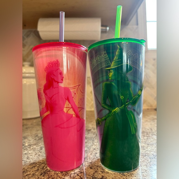 Wicked Other - Wicked merch - Glinda🫧 and Elphaba🧹 cups